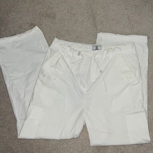 White Cargo Pants